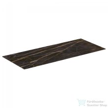   Ideal Standard CONCA 120x50,5x0,6 cm-es kerámia pult bútorra,kivágás nélkül,Black desire marble T3972DG