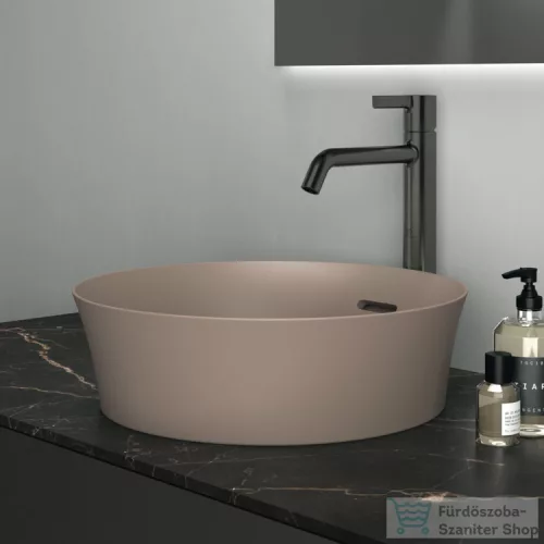 Ideal Standard CONCA 120x50,5x0,6 cm-es kerámia pult bútorra,kivágás nélkül,Black desire marble T3972DG
