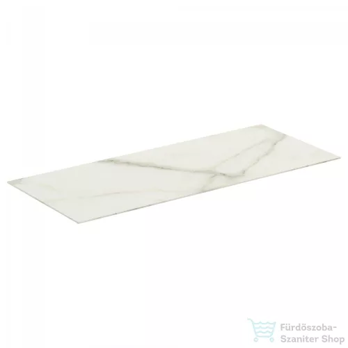 Ideal Standard CONCA 120x50,5x0,6 cm-es kerámia pult bútorra,kivágás nélkül,Calacatta marble T3972DH