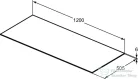 Ideal Standard CONCA 120x50,5x0,6 cm-es kerámia pult bútorra,kivágás nélkül,Grey stone T3972DI