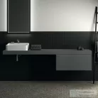 Ideal Standard CONCA 200x50,5x8 cm-es pult bútorra,kivágás nélkül,Matt antracit T4000Y2