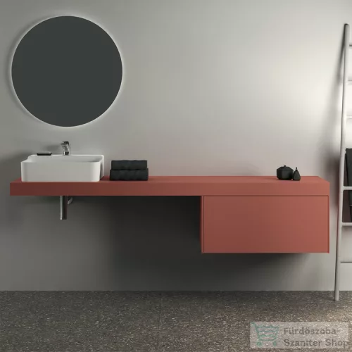 Ideal Standard CONCA 200x50,5x8 cm-es pult bútorra,kivágás nélkül,Sunset matt T4000Y3