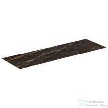   Ideal Standard CONCA 158,5x50,5x0,6 cm-es kerámia pult bútorra,kivágás nélkül,Black desire marble T4202DG