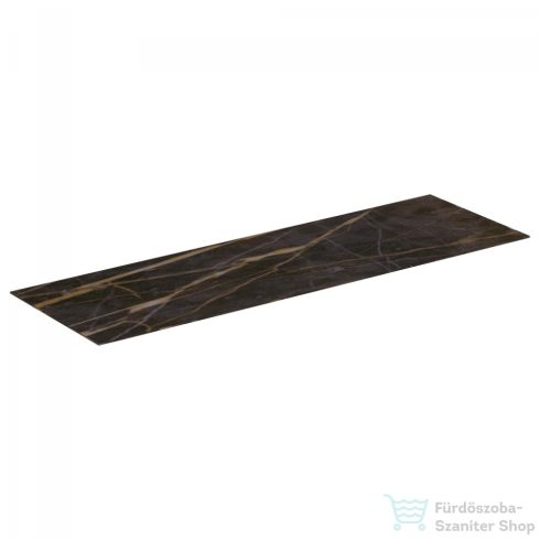 Ideal Standard CONCA 158,5x50,5x0,6 cm-es kerámia pult bútorra,kivágás nélkül,Black desire marble T4202DG