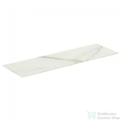   Ideal Standard CONCA 158,5x50,5x0,6 cm-es kerámia pult bútorra,kivágás nélkül,Calacatta marble T4202DH