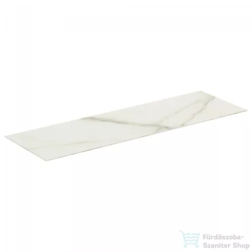 Ideal Standard CONCA 158,5x50,5x0,6 cm-es kerámia pult bútorra,kivágás nélkül,Calacatta marble T4202DH