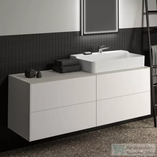 Ideal Standard CONCA 158,5x50,5x0,6 cm-es kerámia pult bútorra,kivágás nélkül,Calacatta marble T4202DH