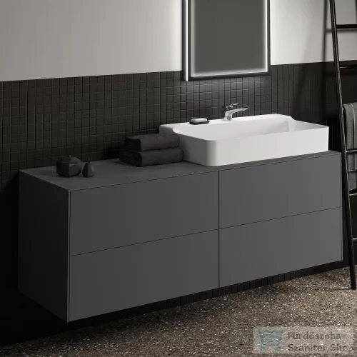 Ideal Standard CONCA 158,5x50,5x0,6 cm-es kerámia pult bútorra,kivágás nélkül,Grey stone T4202DI
