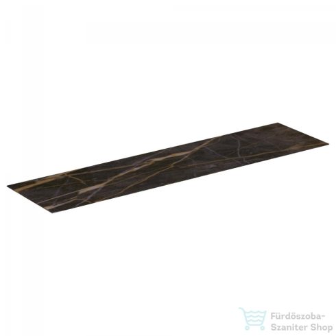 Ideal Standard CONCA 200x50,5x0,6 cm-es kerámia pult bútorra,kivágás nélkül,Black desire marble T4204DG