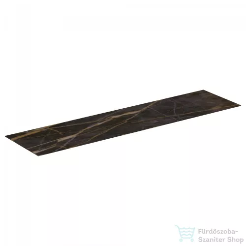 Ideal Standard CONCA 200x50,5x0,6 cm-es kerámia pult bútorra,kivágás nélkül,Black desire marble T4204DG