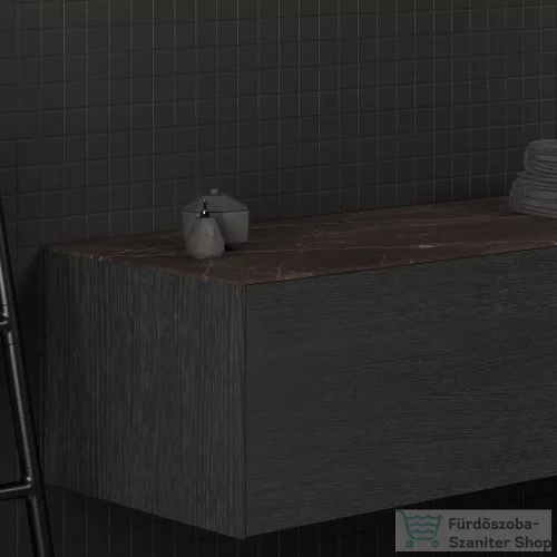 Ideal Standard CONCA 200x50,5x0,6 cm-es kerámia pult bútorra,kivágás nélkül,Black desire marble T4204DG