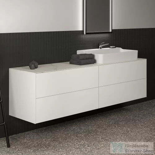 Ideal Standard CONCA 200x50,5x0,6 cm-es kerámia pult bútorra,kivágás nélkül,Calacatta marble T4204DH