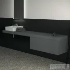 Ideal Standard CONCA 240x50,5x8 cm-es pult bútorra,kivágás nélkül,Matt antracit T4342Y2