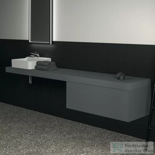 Ideal Standard CONCA 240x50,5x8 cm-es pult bútorra,kivágás nélkül,Matt antracit T4342Y2