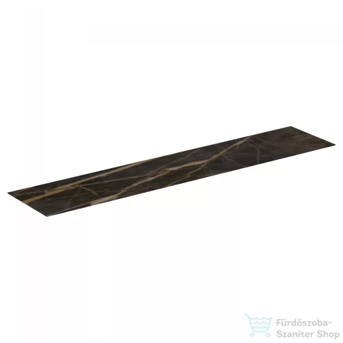 Ideal Standard CONCA 238,5x50,5x0,6 cm-es kerámia pult bútorra,kivágás nélkül,Black desire marble T4343DG