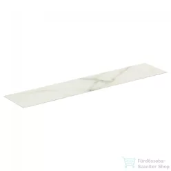   Ideal Standard CONCA 238,5x50,5x0,6 cm-es kerámia pult bútorra,kivágás nélkül,Calacatta marble T4343DH