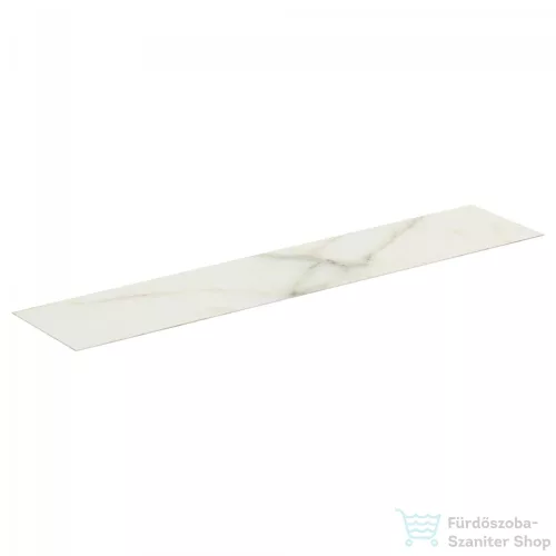 Ideal Standard CONCA 238,5x50,5x0,6 cm-es kerámia pult bútorra,kivágás nélkül,Calacatta marble T4343DH
