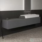 Ideal Standard CONCA 238,5x50,5x0,6 cm-es kerámia pult bútorra,kivágás nélkül,Grey stone T4343DI