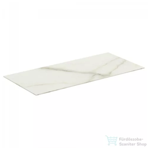Ideal Standard CONCA 80x37,3x0,6 cm-es kerámia pult bútorra,kivágás nélkül,Calacatta marble T4345DH