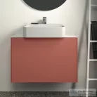 Ideal Standard CONCA 80x37,3x0,6 cm-es kerámia pult bútorra,kivágás nélkül,Calacatta marble T4345DH