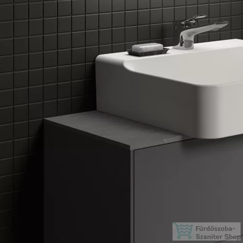 Ideal Standard CONCA 80x37,3x0,6 cm-es kerámia pult bútorra,kivágás nélkül,Grey stone T4345DI