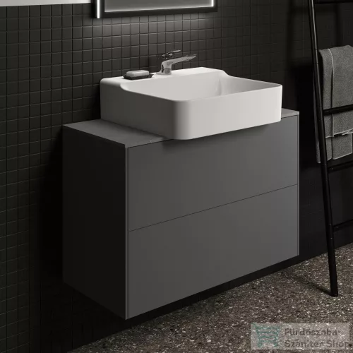 Ideal Standard CONCA 80x37,3x0,6 cm-es kerámia pult bútorra,kivágás nélkül,Grey stone T4345DI