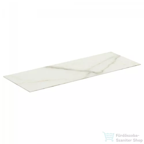 Ideal Standard CONCA 100x37,3x0,6 cm-es kerámia pult bútorra,kivágás nélkül,Calacatta marble T4346DH