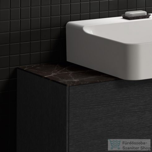 Ideal Standard CONCA 120x37,3x0,6 cm-es kerámia pult bútorra,kivágás nélkül,Black desire marble T4347DG