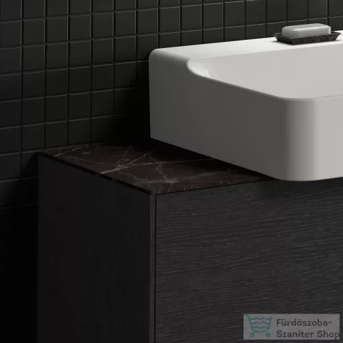 Ideal Standard CONCA 120x37,3x0,6 cm-es kerámia pult bútorra,kivágás nélkül,Black desire marble T4347DG