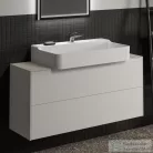 Ideal Standard CONCA 120x37,3x0,6 cm-es kerámia pult bútorra,kivágás nélkül,Calacatta marble T4347DH