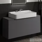 Ideal Standard CONCA 120x37,3x0,6 cm-es kerámia pult bútorra,kivágás nélkül,Grey stone T4347DI