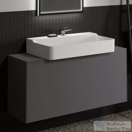 Ideal Standard CONCA 120x37,3x0,6 cm-es kerámia pult bútorra,kivágás nélkül,Grey stone T4347DI