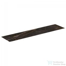   Ideal Standard CONCA 158,5x37,3x0,6 cm-es kerámia pult bútorra,kivágás nélkül,Black desire marble T4348DG