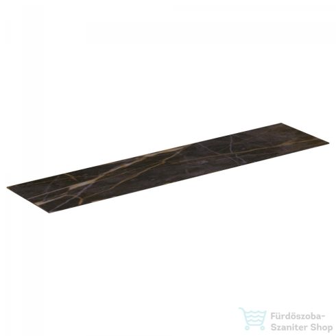 Ideal Standard CONCA 158,5x37,3x0,6 cm-es kerámia pult bútorra,kivágás nélkül,Black desire marble T4348DG