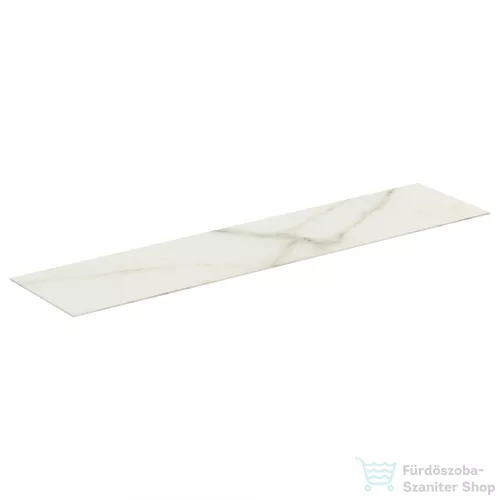 Ideal Standard CONCA 158,5x37,3x0,6 cm-es kerámia pult bútorra,kivágás nélkül,Calacatta marble T4348DH