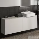 Ideal Standard CONCA 158,5x37,3x0,6 cm-es kerámia pult bútorra,kivágás nélkül,Calacatta marble T4348DH