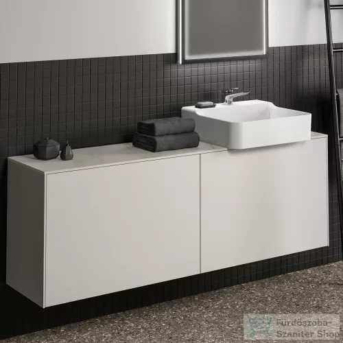 Ideal Standard CONCA 158,5x37,3x0,6 cm-es kerámia pult bútorra,kivágás nélkül,Calacatta marble T4348DH