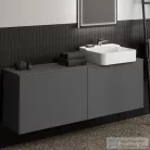 Ideal Standard CONCA 158,5x37,3x0,6 cm-es kerámia pult bútorra,kivágás nélkül,Grey stone T4348DI