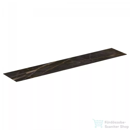 Ideal Standard CONCA 198,5x37,3x0,6 cm-es kerámia pult bútorra,kivágás nélkül,Black desire marble T4349DG