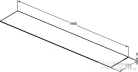 Ideal Standard CONCA 198,5x37,3x0,6 cm-es kerámia pult bútorra,kivágás nélkül,Calacatta marble T4349DH