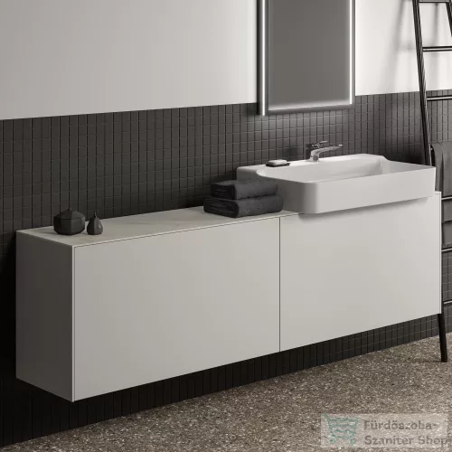 Ideal Standard CONCA 198,5x37,3x0,6 cm-es kerámia pult bútorra,kivágás nélkül,Calacatta marble T4349DH