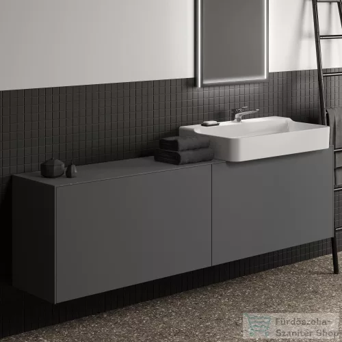 Ideal Standard CONCA 198,5x37,3x0,6 cm-es kerámia pult bútorra,kivágás nélkül,Grey stone T4349DI