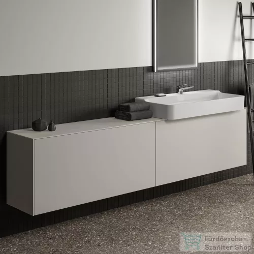 Ideal Standard CONCA 238,5x37,3x0,6 cm-es kerámia pult bútorra,kivágás nélkül,Calacatta marble T4350DH