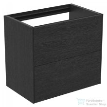   Ideal Standard CONCA 60x37,3 cm-es 2 fiókos fali szekrény mosdó és pult nélkül,Smoked oak T4354Y4