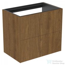   Ideal Standard CONCA 60x37,3 cm-es 2 fiókos fali szekrény mosdó és pult nélkül,Dark walnut T4354Y5