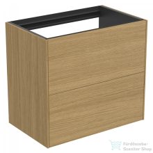   Ideal Standard CONCA 60x37,3 cm-es 2 fiókos fali szekrény mosdó és pult nélkül,Light oak T4354Y6
