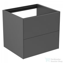   Ideal Standard CONCA 60x55 cm-es 2 fiókos fali szekrény mosdó és pult nélkül,matt antracit T4355Y2