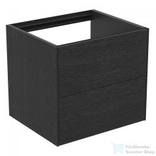   Ideal Standard CONCA 60x55 cm-es 2 fiókos fali szekrény mosdó és pult nélkül,Smoked oak T4355Y4