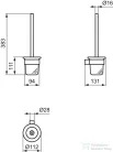 Ideal Standard CONCA ROUND fali wc kefe tartó,brushed gold T4495A2