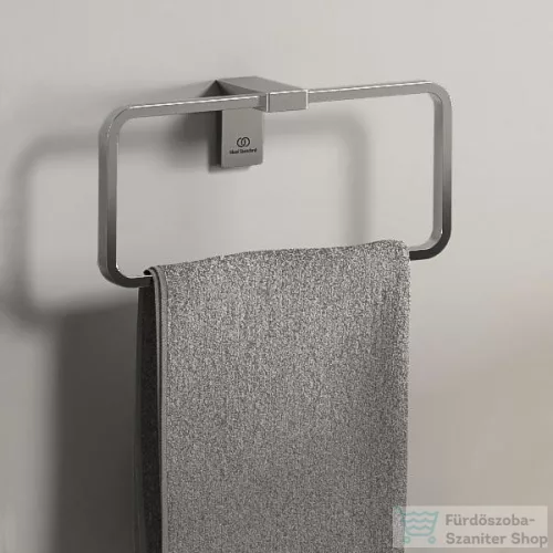 Ideal Standard CONCA SQUARED törölközőtartó gyűrű,Silver storm T4502GN